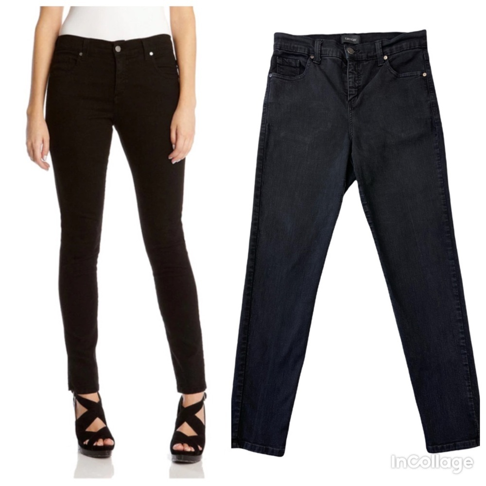 Karen Kane Black / Darkest Gray Woman’s Skinny High Waist Jeans size 10